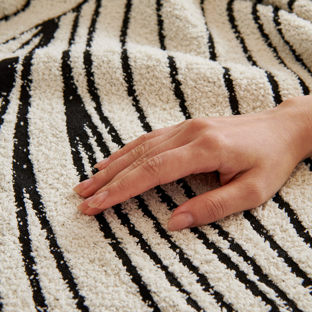Cozy Striped Sofa Throw Blanket L Shaped Sectional Couch Covers Luxury Throws for Sofas