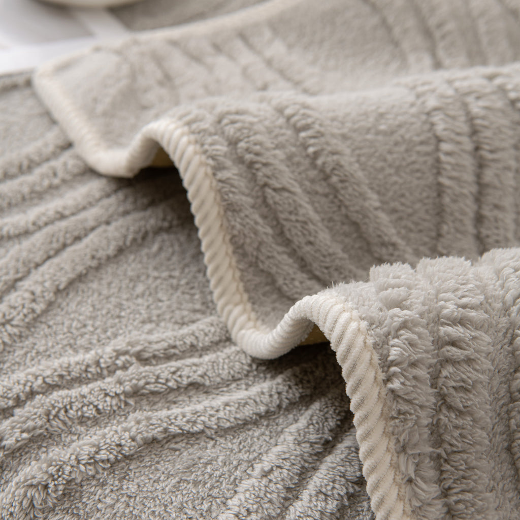 Winter Thickened Non-slip Blanket, Three-Dimensional Embossed Cotton Velvet Sofa Cover