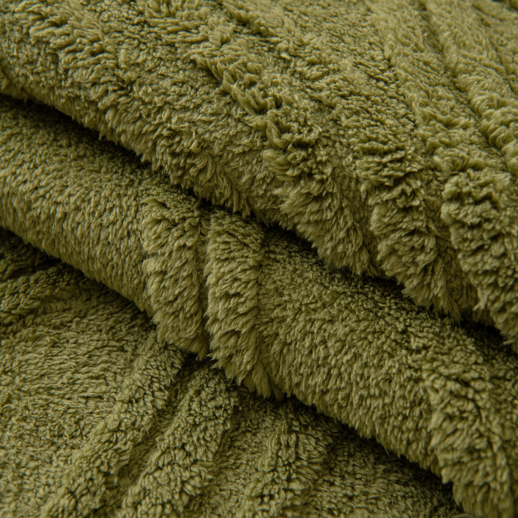 Winter Thickened Non-slip Blanket, Three-Dimensional Embossed Cotton Velvet Sofa Cover