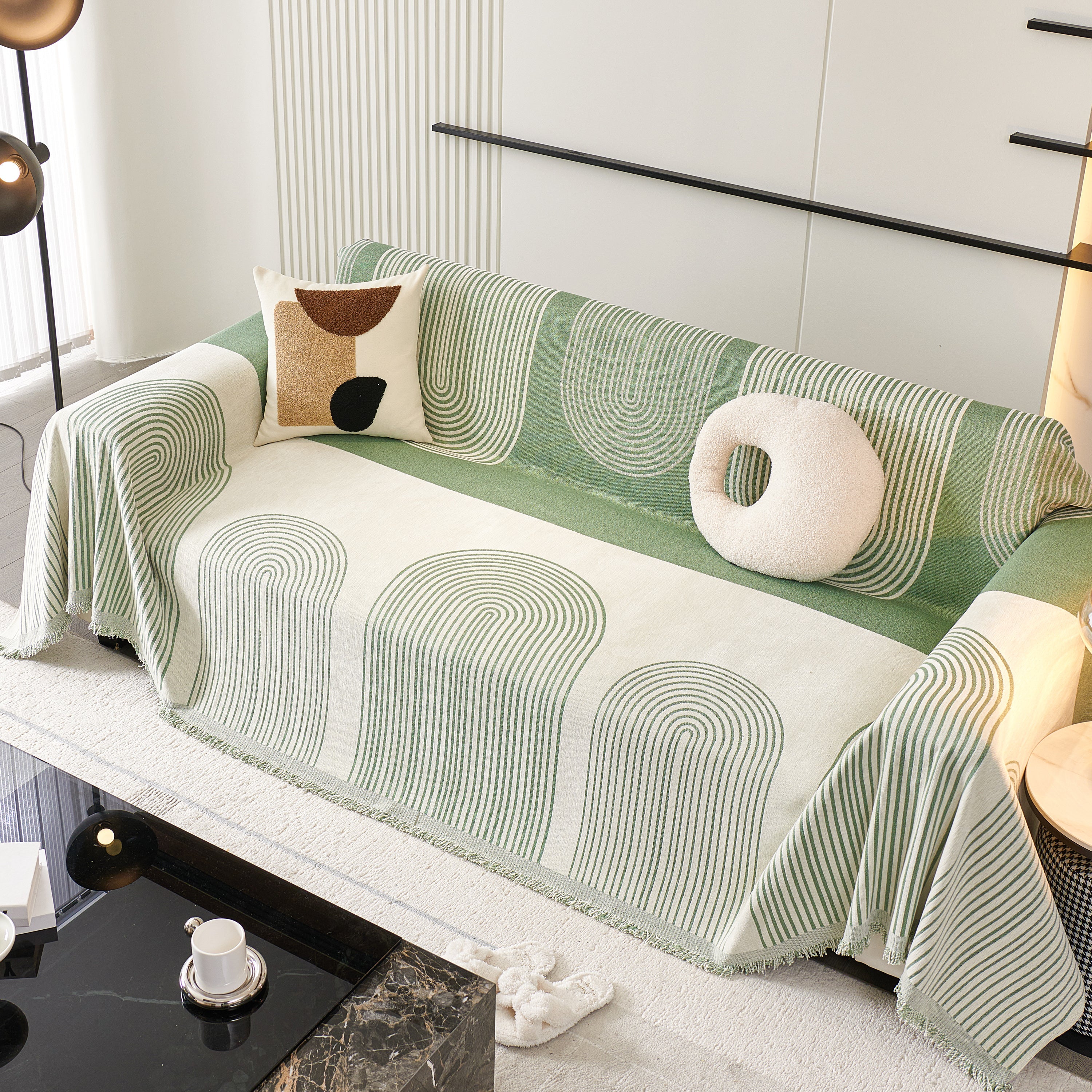 Oversized Sofa Throw Blanket, Couch Protector Throw for Stylish Home Protection