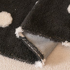 Plush Fleece Sofa Cover Throw, Soft Textured Polka Dot Couch Protector Blanket for Pets