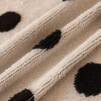 Plush Fleece Sofa Cover Throw, Soft Textured Polka Dot Couch Protector Blanket for Pets