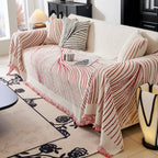 Cozy Striped Sofa Throw Blanket L Shaped Sectional Couch Covers Luxury Throws for Sofas