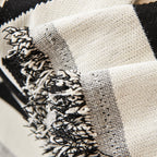 Chenille Geometric Sofa Throw Blanket, Boho Washable Furniture Throw Covers for Sofa