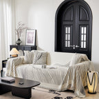 Cozy Striped Sofa Throw Blanket L Shaped Sectional Couch Covers Luxury Throws for Sofas