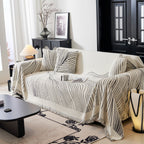 Cozy Striped Sofa Throw Blanket L Shaped Sectional Couch Covers Luxury Throws for Sofas