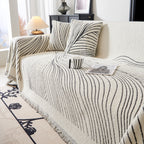 Cozy Striped Sofa Throw Blanket L Shaped Sectional Couch Covers Luxury Throws for Sofas