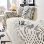 Cozy Striped Sofa Throw Blanket L Shaped Sectional Couch Covers Luxury Throws for Sofas