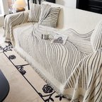 Cozy Striped Sofa Throw Blanket L Shaped Sectional Couch Covers Luxury Throws for Sofas