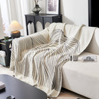 Cozy Striped Sofa Throw Blanket L Shaped Sectional Couch Covers Luxury Throws for Sofas