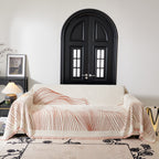 Cozy Striped Sofa Throw Blanket L Shaped Sectional Couch Covers Luxury Throws for Sofas
