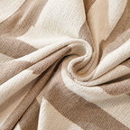 Chenille Geometric Sofa Throw Blanket, Boho Washable Furniture Throw Covers for Sofa