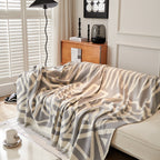 Chenille Geometric Sofa Throw Blanket, Boho Washable Furniture Throw Covers for Sofa
