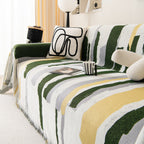 Colorful Chenille Sofa Throw Cover, Fashionable Soft Washable Couch Protector, Sectional Sofa Covers