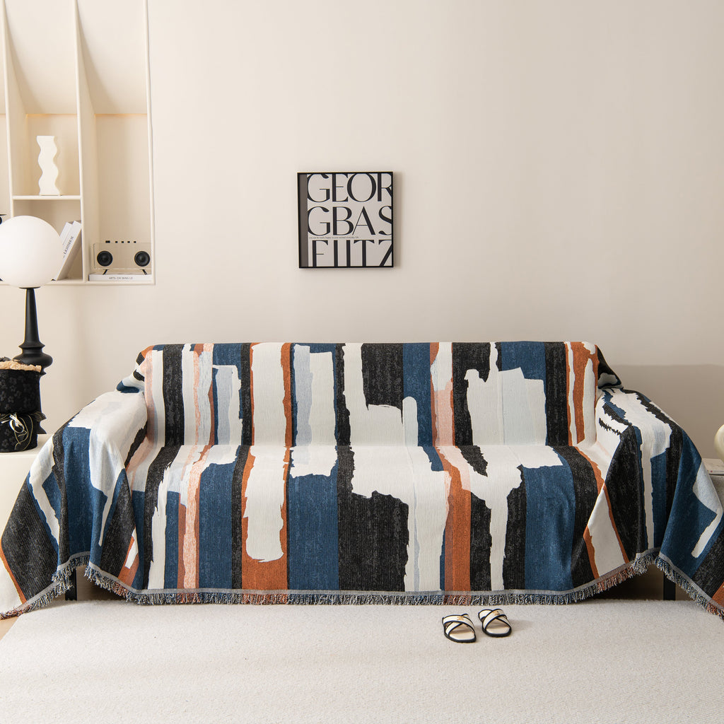 Colorful Chenille Sofa Throw Cover, Fashionable Soft Washable Couch Protector, Sectional Sofa Covers