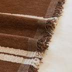 Textural Striped Chenille Sofa Covers, Boho Washable Decor Sofa Blankets Covers