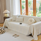 Textural Striped Chenille Sofa Covers, Boho Washable Decor Sofa Blankets Covers