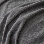 Solid Color Chenille Sofa Throw Blanket, Cozy & Easy Care Fringed Furniture Protector