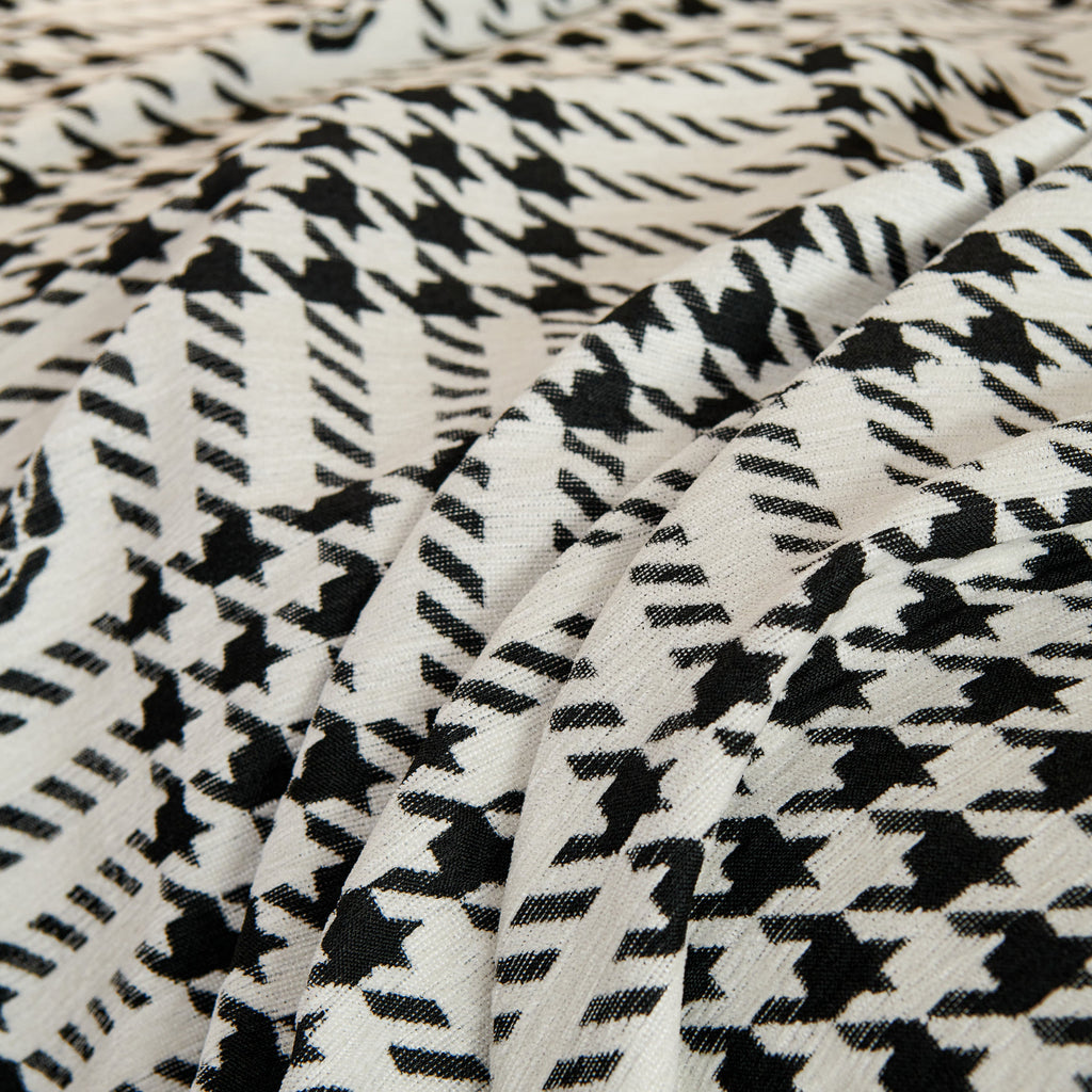 Chenille Houndstooth Sofa Throw Cover, Scratch Proof Cozy Throw Blankets for Couch