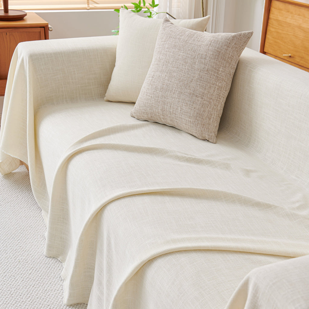 Sofa Slipcovers Cotton Sheet Blanket, Furniture Decor Pet Protector Stylish Throws for Sectional Couch