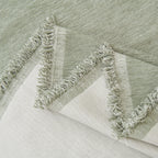 Solid Color Chenille Sofa Throw Blanket, Modern Decor Soft Couch Cover with Fringes