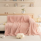 Thick Plush Faux Fur Couch Cover Blanket Warm Fuzzy Blanket Couch Protector for Winter