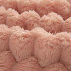 Thick Plush Faux Fur Couch Cover Blanket Warm Fuzzy Blanket Couch Protector for Winter