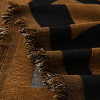 Modern Boho Chenille Sofa Cover Throw Blanket, Abstract Geometric Pattern Couch Cover
