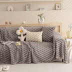 Thick Plush Faux Fur Couch Cover Blanket Warm Fuzzy Blanket Couch Protector for Winter