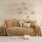 Thick Plush Faux Fur Couch Cover Blanket Warm Fuzzy Blanket Couch Protector for Winter