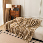 Modern Chenille Bold Abstract Pattern Sofa Cover, Artistic Decorative Furniture Cover