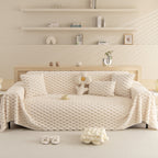 Thick Plush Faux Fur Couch Cover Blanket Warm Fuzzy Blanket Couch Protector for Winter
