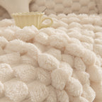 Thick Plush Faux Fur Couch Cover Blanket Warm Fuzzy Blanket Couch Protector for Winter