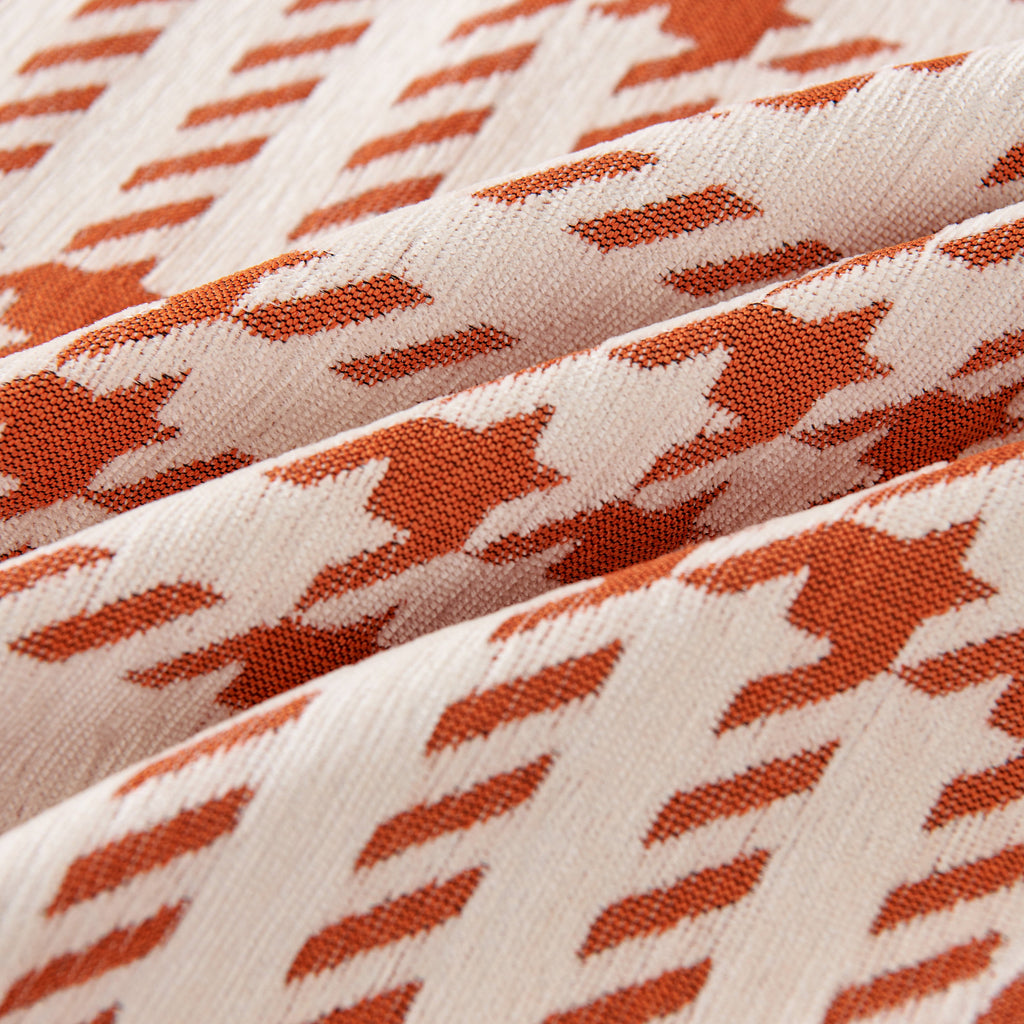 Chenille Houndstooth Sofa Throw Cover, Scratch Proof Cozy Throw Blankets for Couch
