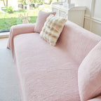 Thick Sherpa Fleece Sofa Protector Cover Stylish Durable Slipcovers for Couches and Chairs