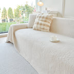 Thick Sherpa Fleece Sofa Protector Cover Stylish Durable Slipcovers for Couches and Chairs