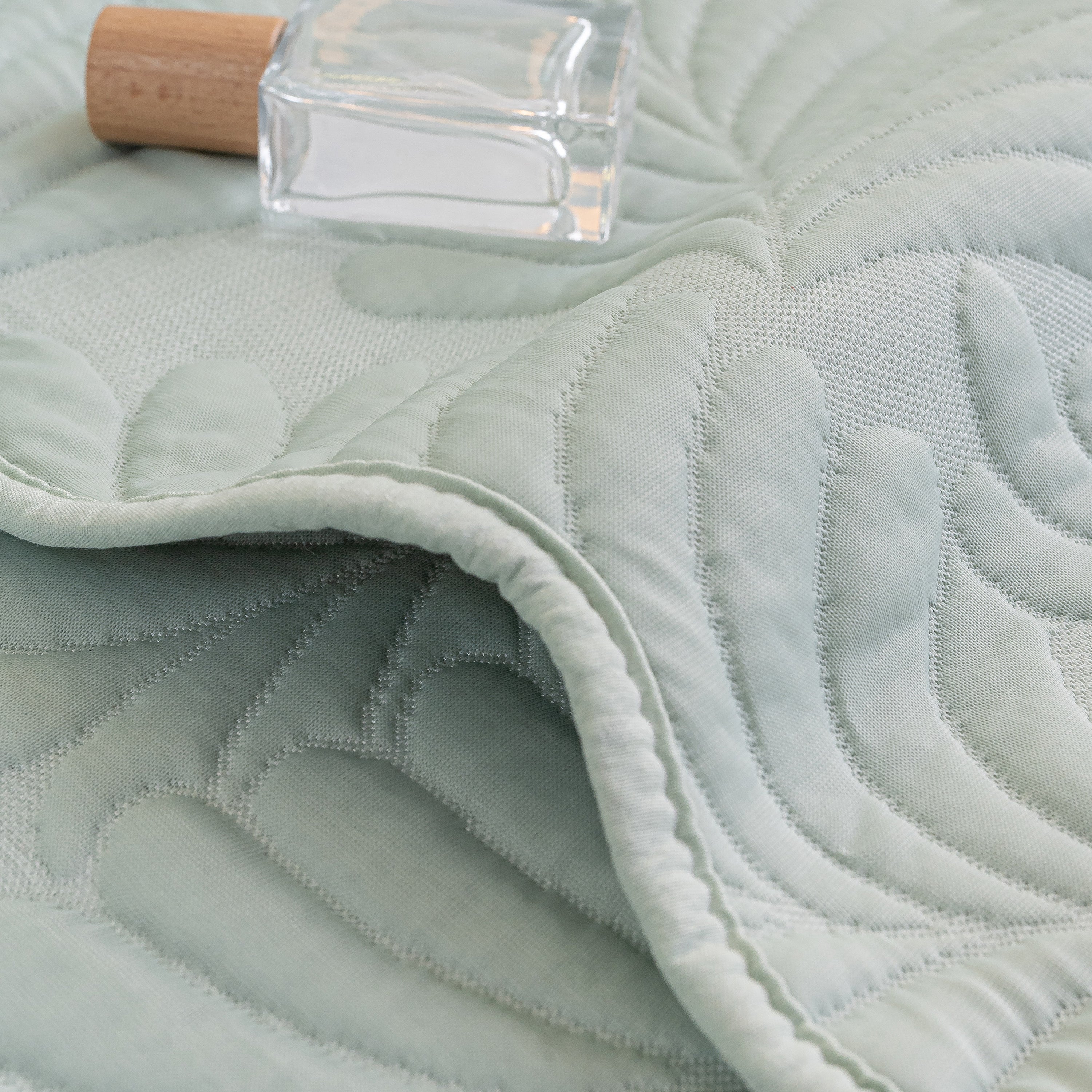 Sofa Cover for Leather & Fabric Couches, 3D Leaf Embossed Quilted Furniture Covers