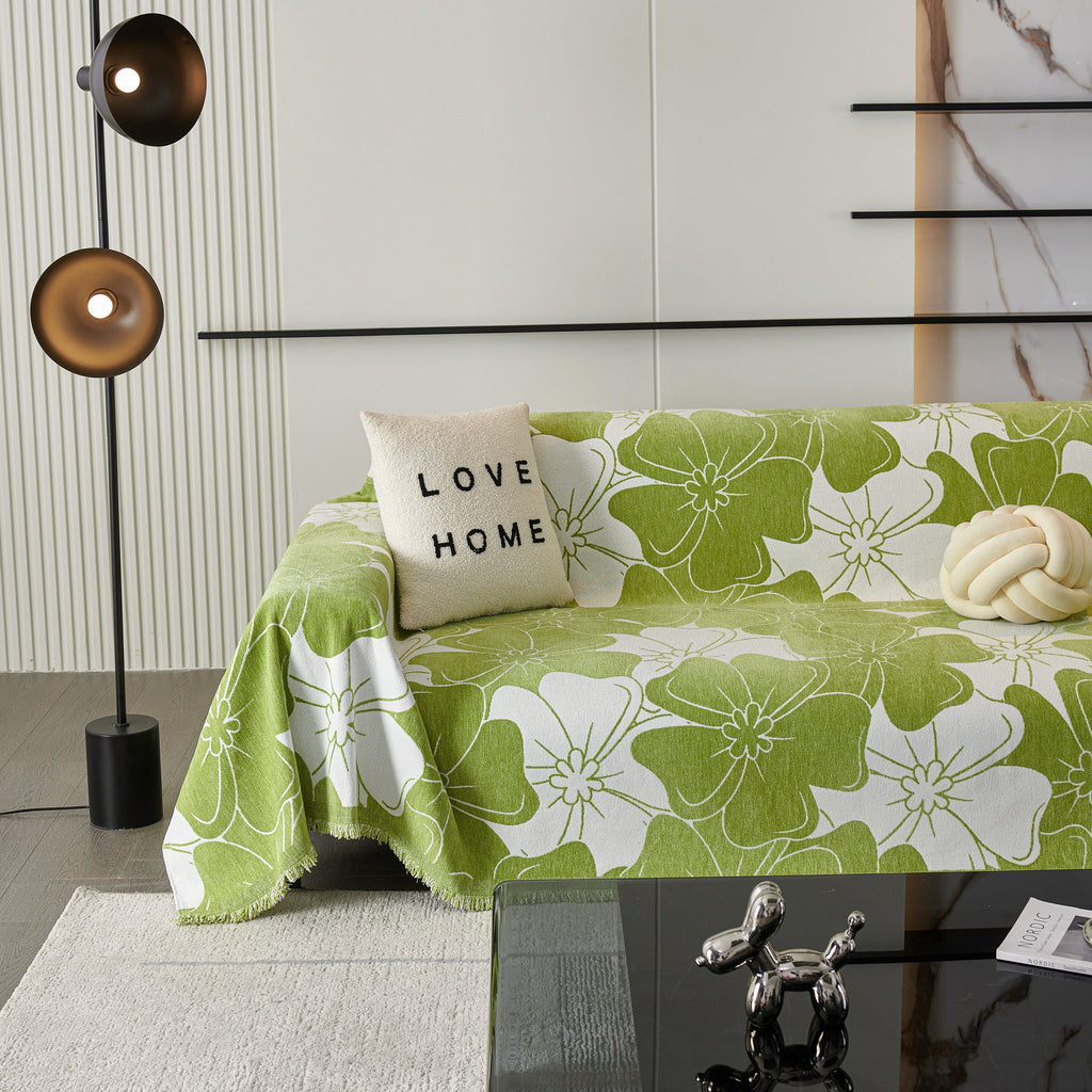 Decorative Throw Blankets for Sofa, Oversized Pretty Floral Throws for Sofas