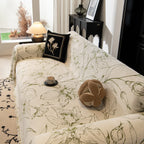 Large Floral Sofa Cover Throw Blanket, Plush Jacquard Non-Shedding Couch Cover for Pets