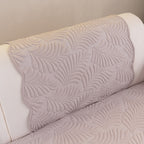Sofa Cover for Leather & Fabric Couches, 3D Leaf Embossed Quilted Furniture Covers