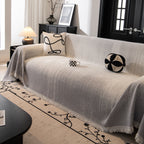 Modern Textured Sofa Cover Blanket, Tightly Woven Pet Sofa Throw for Sectional Couches