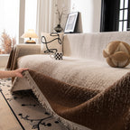 Modern Textured Sofa Cover Blanket, Tightly Woven Pet Sofa Throw for Sectional Couches