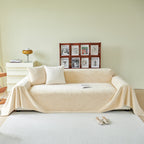 Faux Fur Smooth Plush Comfy Couch Covers, Soft Thicked Durable Blankets and Throws for Sofas