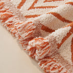 Maple Leaves Reversible Chenille Blanket Covers for Couch, Furniture Decoration Cover Sofa Slipcovers