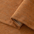 Boho Herringbone Sofa Throw Blanket with Pom Pom Tassels Stylish Furniture Slipcover