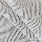 Boho Herringbone Sofa Throw Blanket with Pom Pom Tassels Stylish Furniture Slipcover