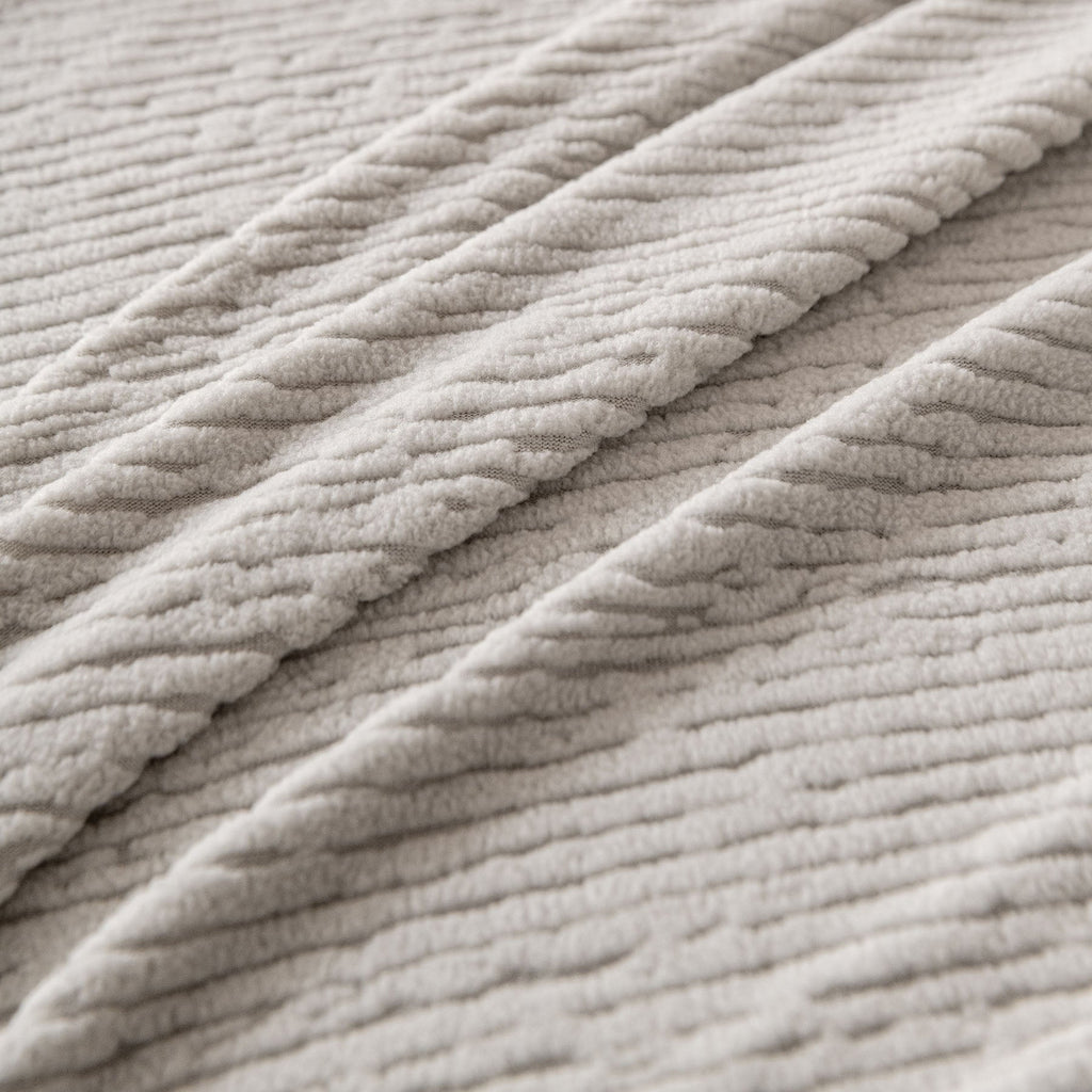 Stretch Textured Vertical Stripe Couch Slipcover, Soft Jacquard Elastic Sofa Cover