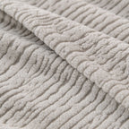 Stretch Textured Vertical Stripe Couch Slipcover, Soft Jacquard Elastic Sofa Cover