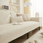 Luxurious Teddy Velvet Solid Sofa Towel - Non-Slip Waterproof Sofa Cover Furniture Protector and Pet Couch Cover