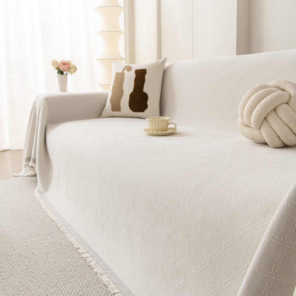 Soft Textured Couch Cover Slipcover Blanket, Modern Couch Covers for Dogs Washable
